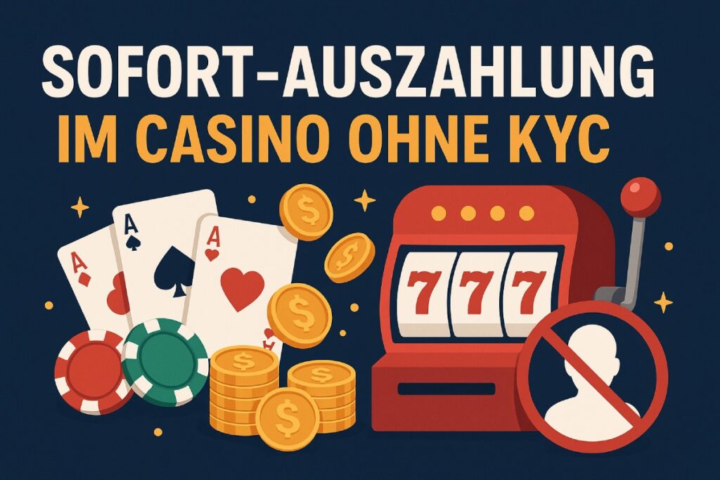 Sofort-Auszahlung im Casino ohne KYC