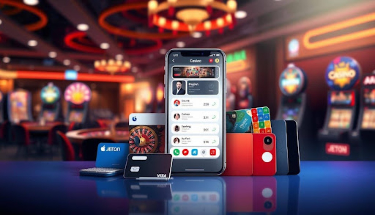 smartphone surrounded by credit cards