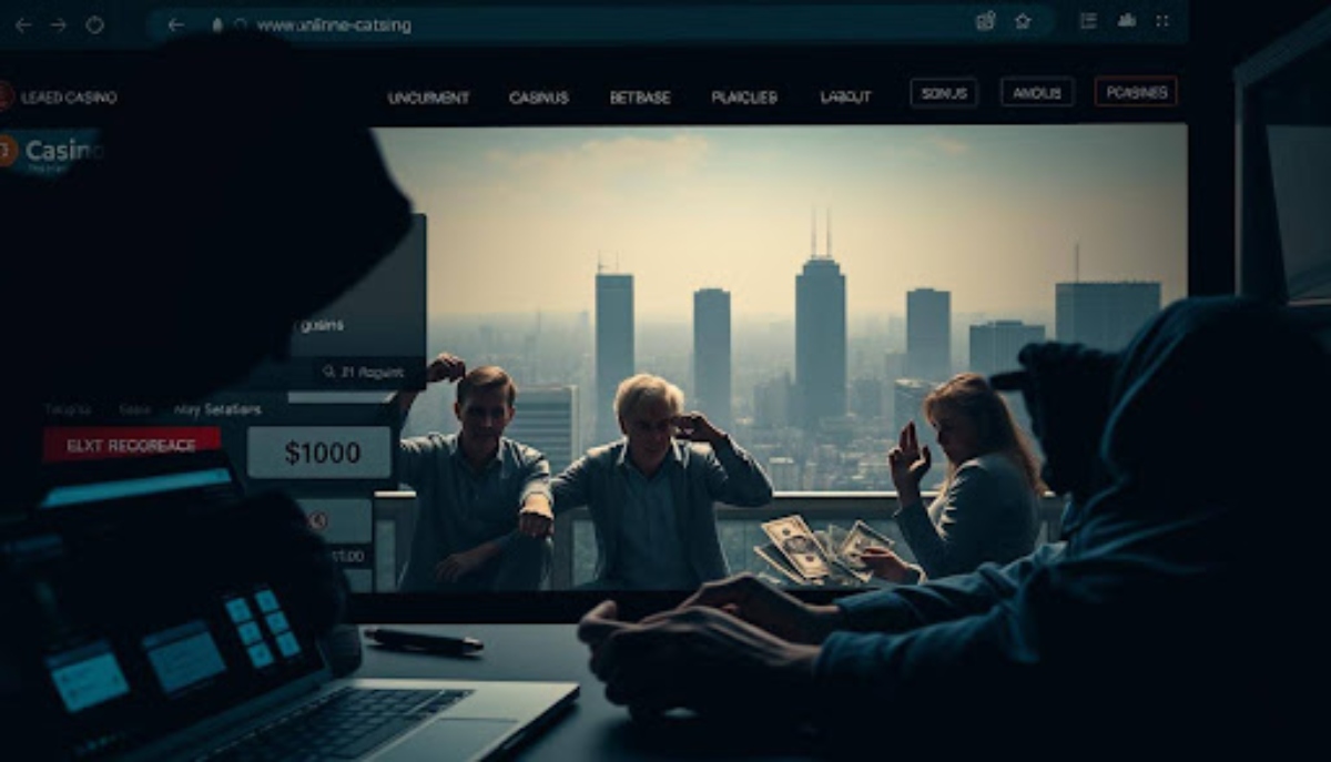 people talking in an high rise office with the new york city skyline in the background